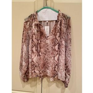 Karlie Snake Print Top